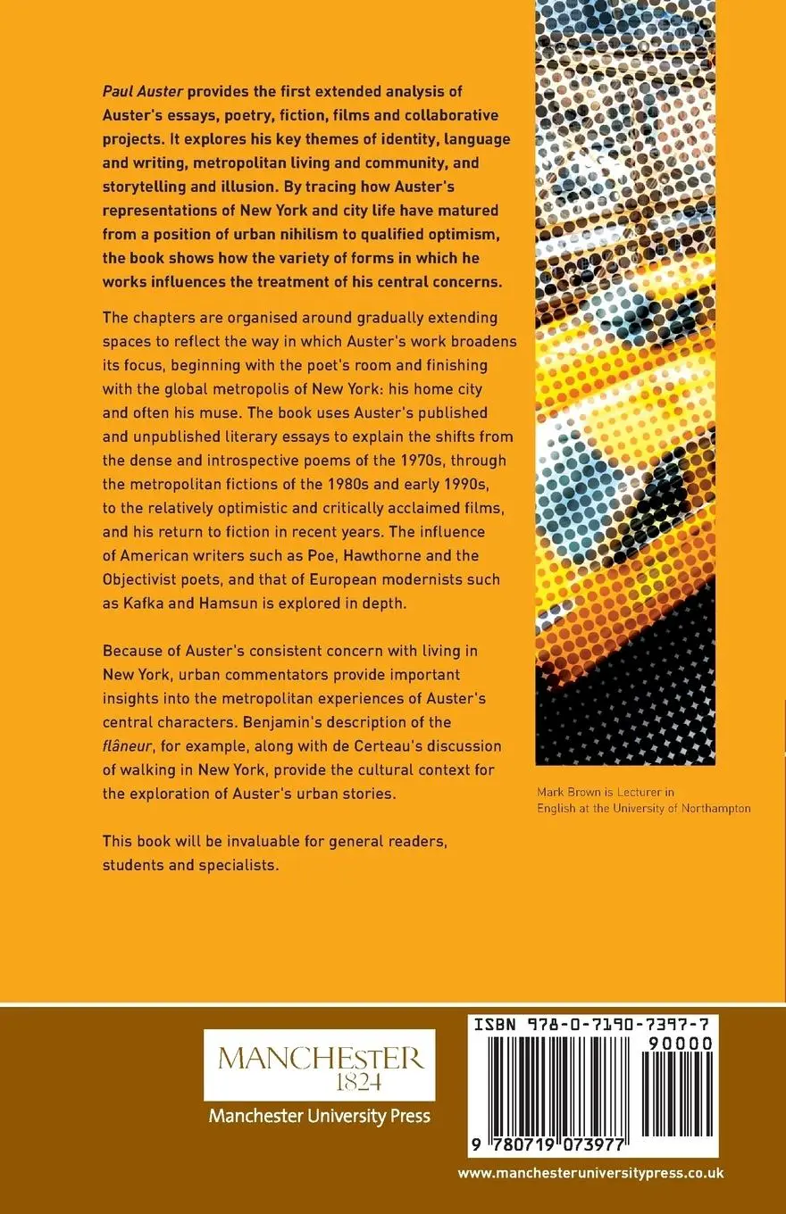 Rückseite: 9780719073977 | Paul Auster | Mark Brown | Taschenbuch | Kartoniert / Broschiert