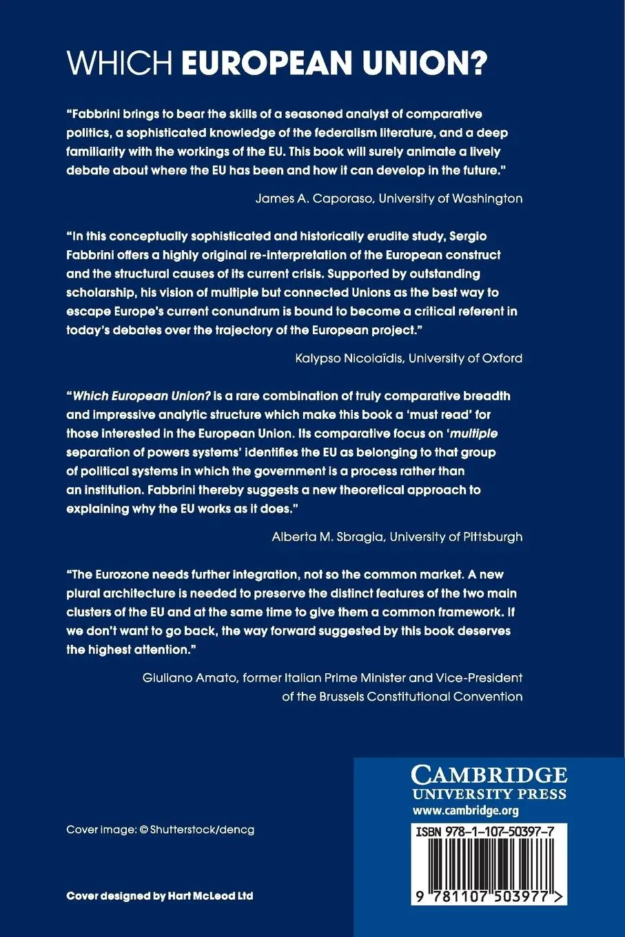 Rückseite: 9781107503977 | Which European Union? | Sergio Fabbrini | Taschenbuch | Englisch