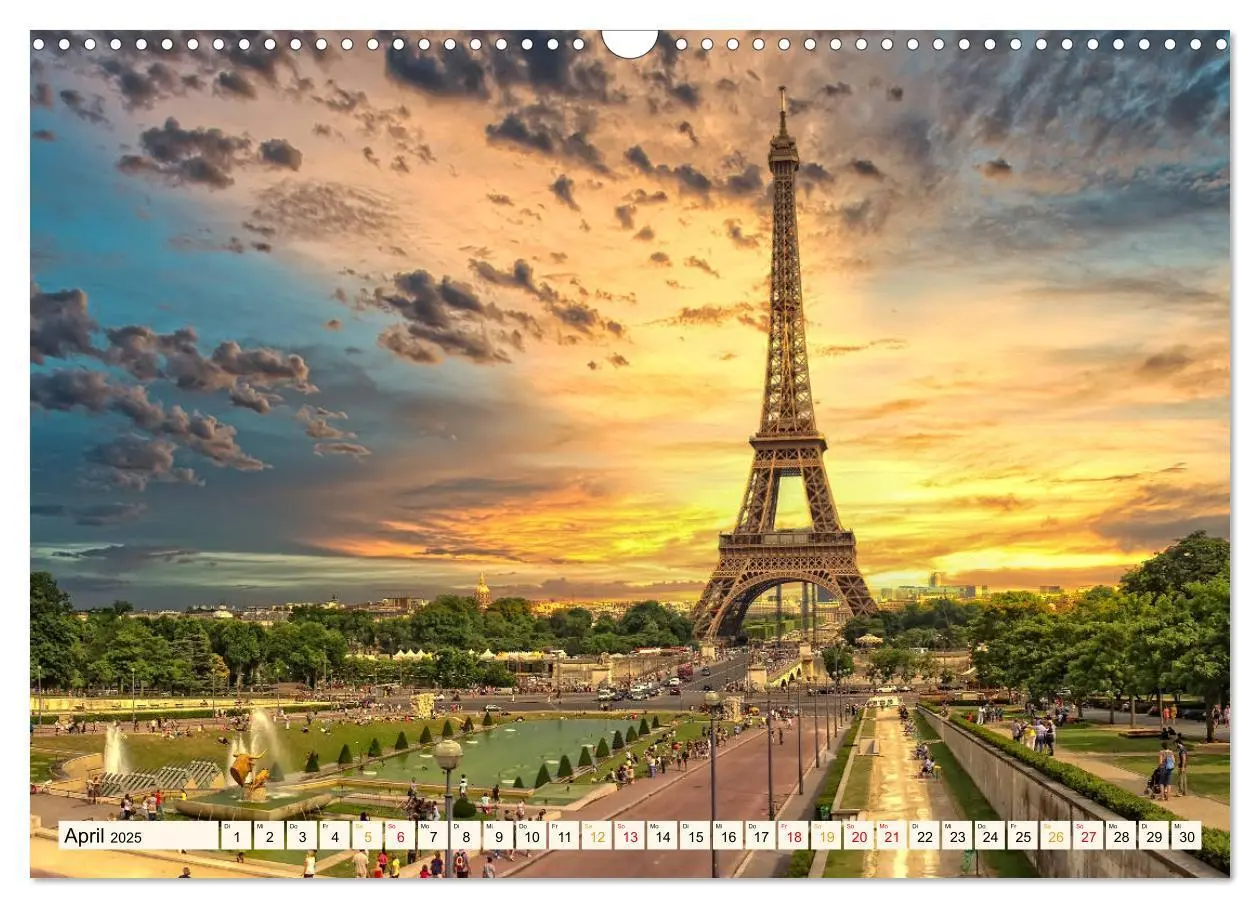 Bild: 9783435163977 | Eiffelturm - Ikone der Architektur (Wandkalender 2025 DIN A3 quer),...