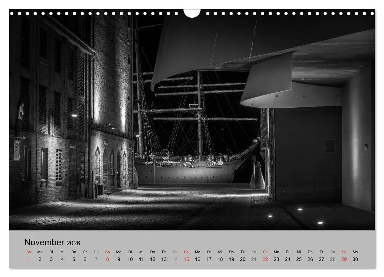 Bild: 9783516033977 | Hansestadt Stralsund bei Nacht (mit GPS-Koordinaten) (Wandkalender...