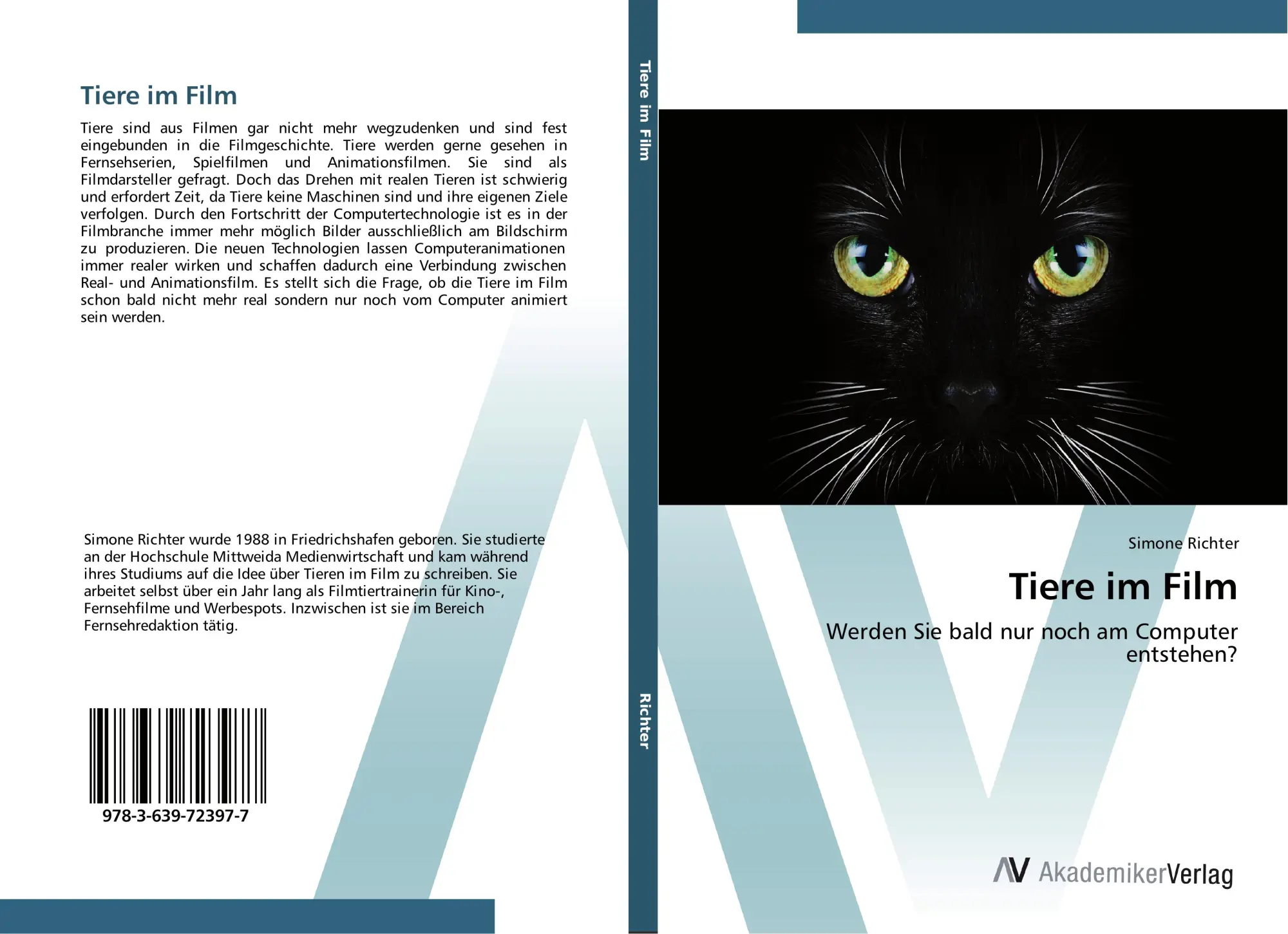 Cover: 9783639723977 | Tiere im Film | Werden Sie bald nur noch am Computer entstehen? | Buch