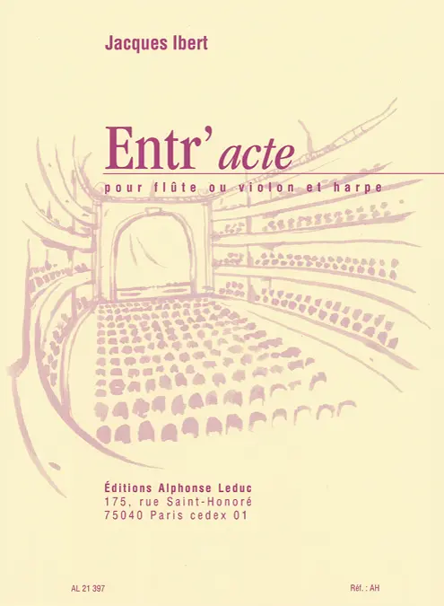 Cover: 9790046213977 | Entr'acte | Jacques Ibert | Buch | Alphonse Leduc | EAN 9790046213977