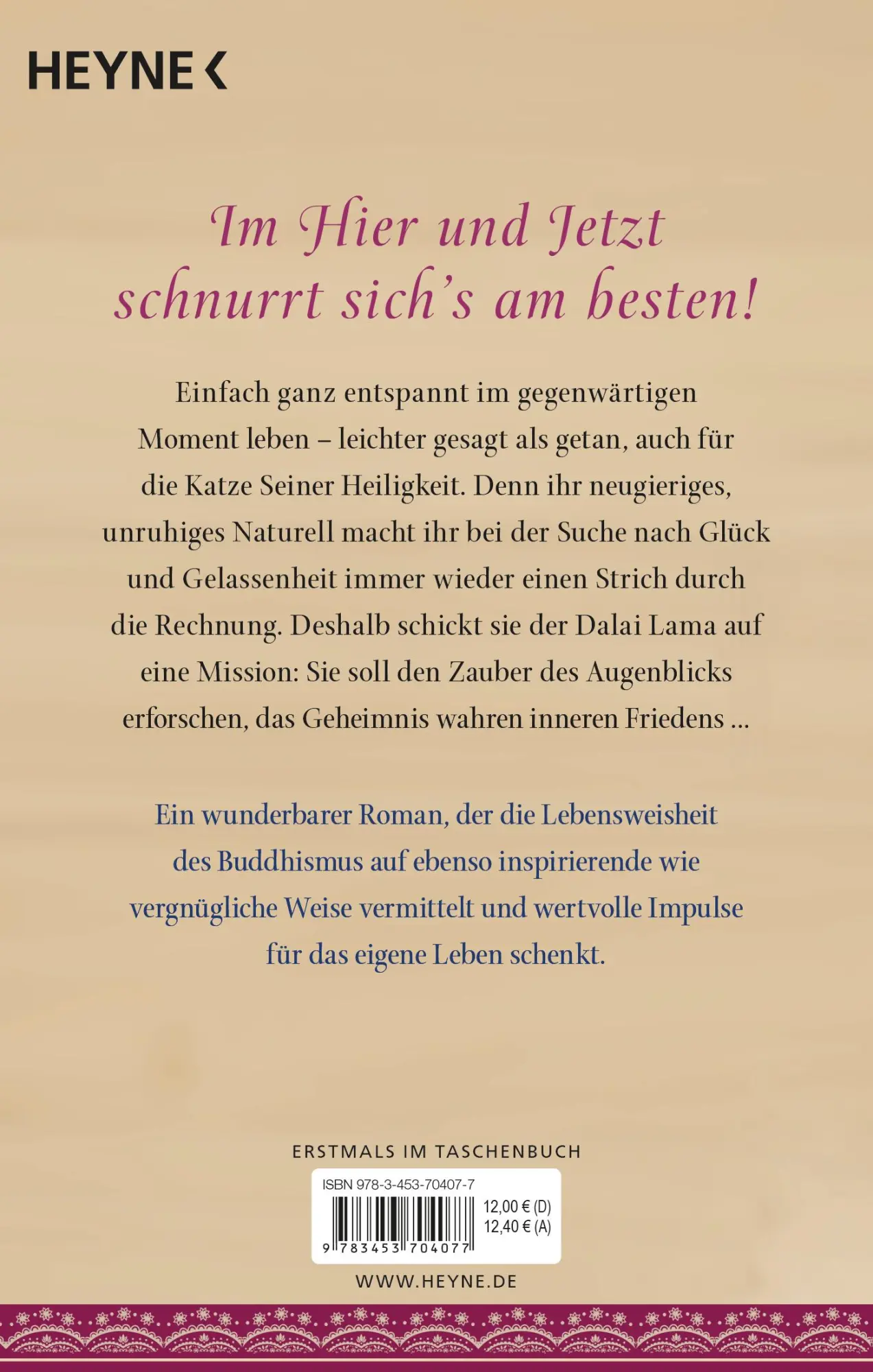 Bild: 9783453704077 | Die Katze des Dalai Lama und der Zauber des Augenblicks | David Michie