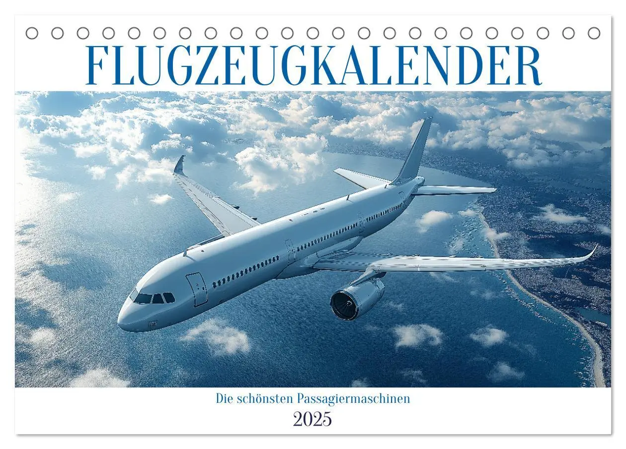 Cover: 9783457214077 | Flugzeugkalender - Die schönsten Passagiermaschinen (Tischkalender...