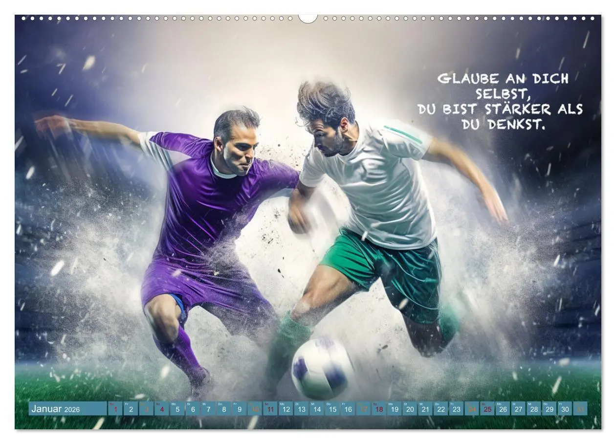 Bild: 9783457384077 | Fußball und tolle Sprüche (hochwertiger Premium Wandkalender 2026...