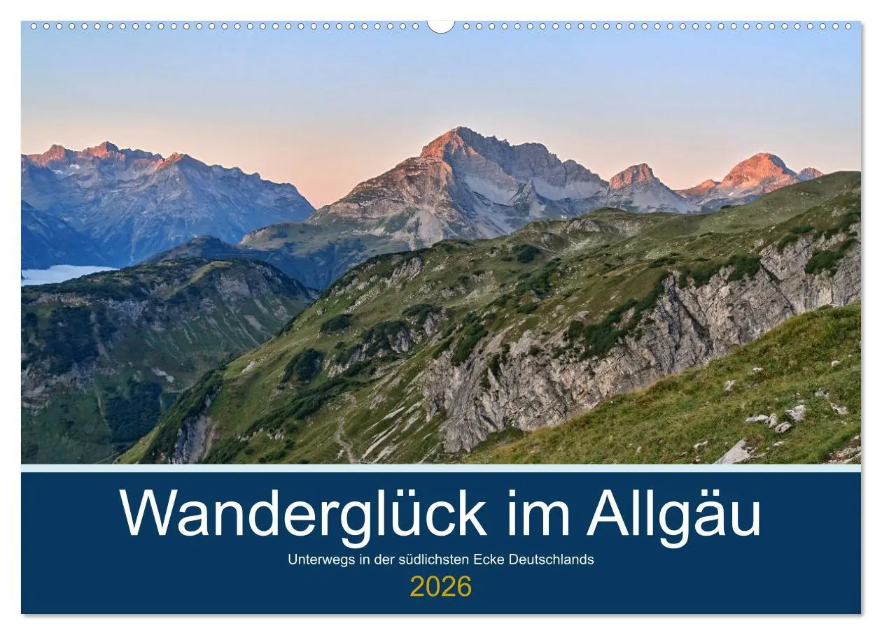 Cover: 9783457764077 | Wanderglück im Allgäu (Wandkalender 2026 DIN A2 quer), CALVENDO...