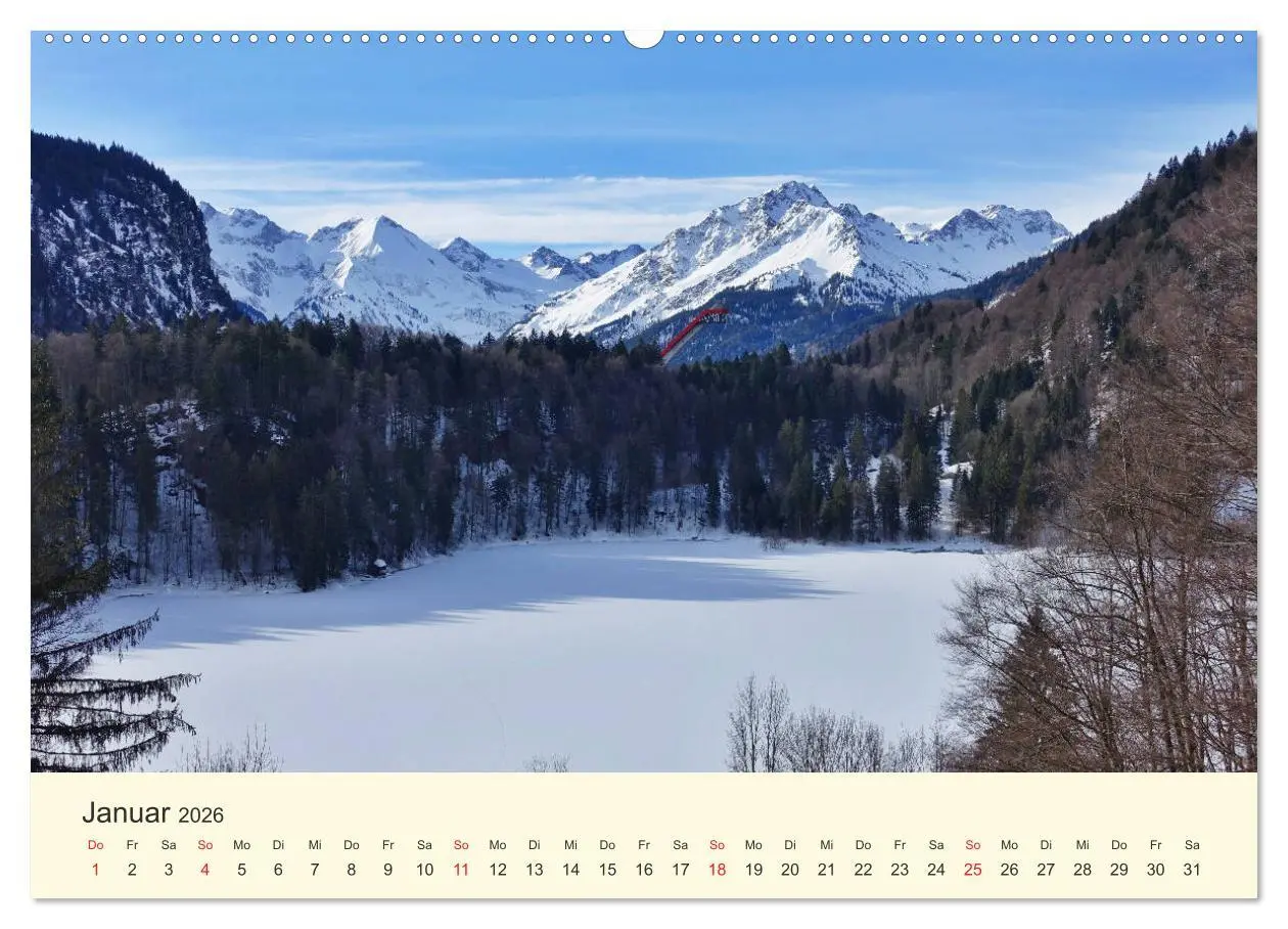 Bild: 9783457764077 | Wanderglück im Allgäu (Wandkalender 2026 DIN A2 quer), CALVENDO...