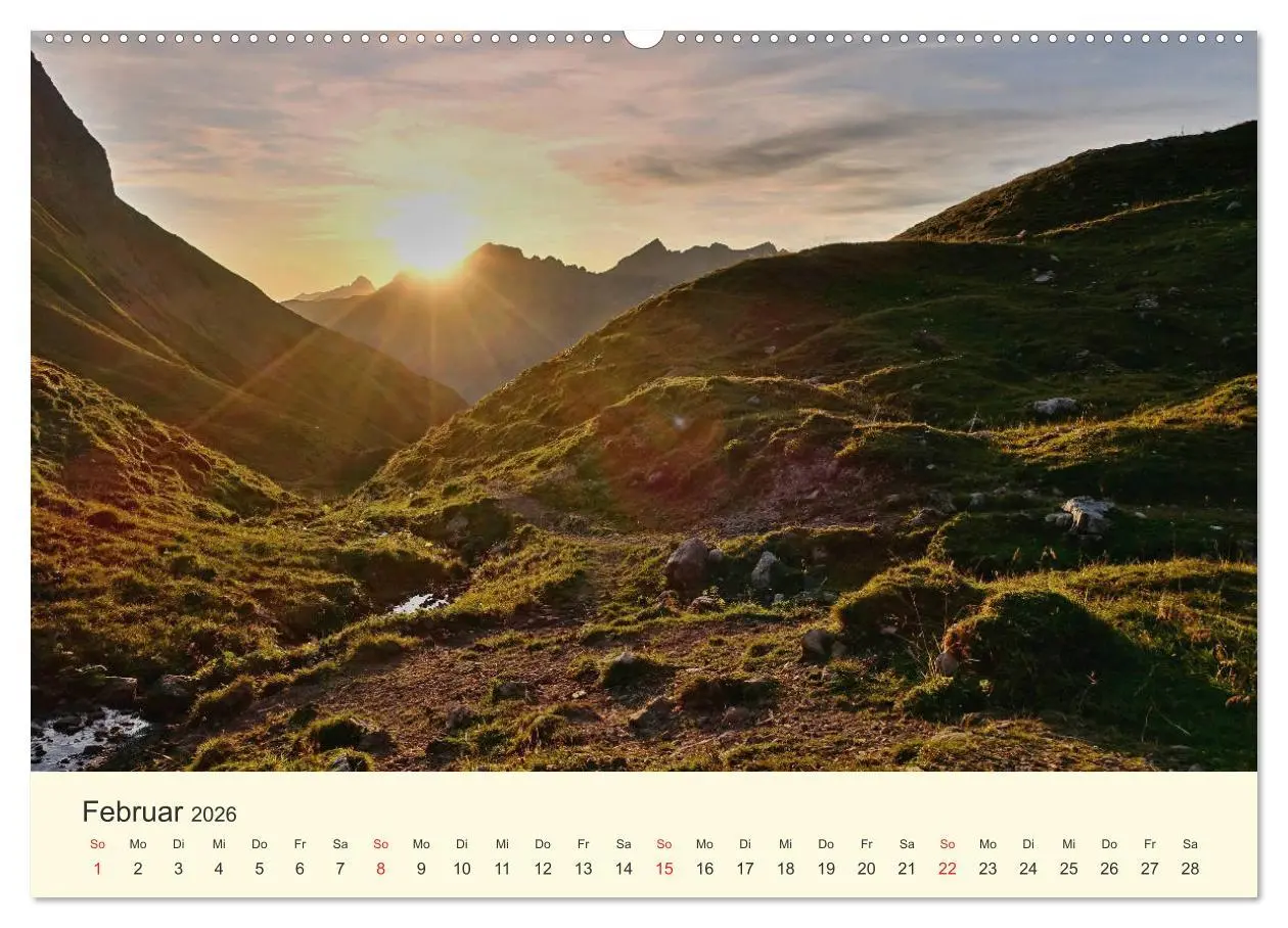 Bild: 9783457764077 | Wanderglück im Allgäu (Wandkalender 2026 DIN A2 quer), CALVENDO...