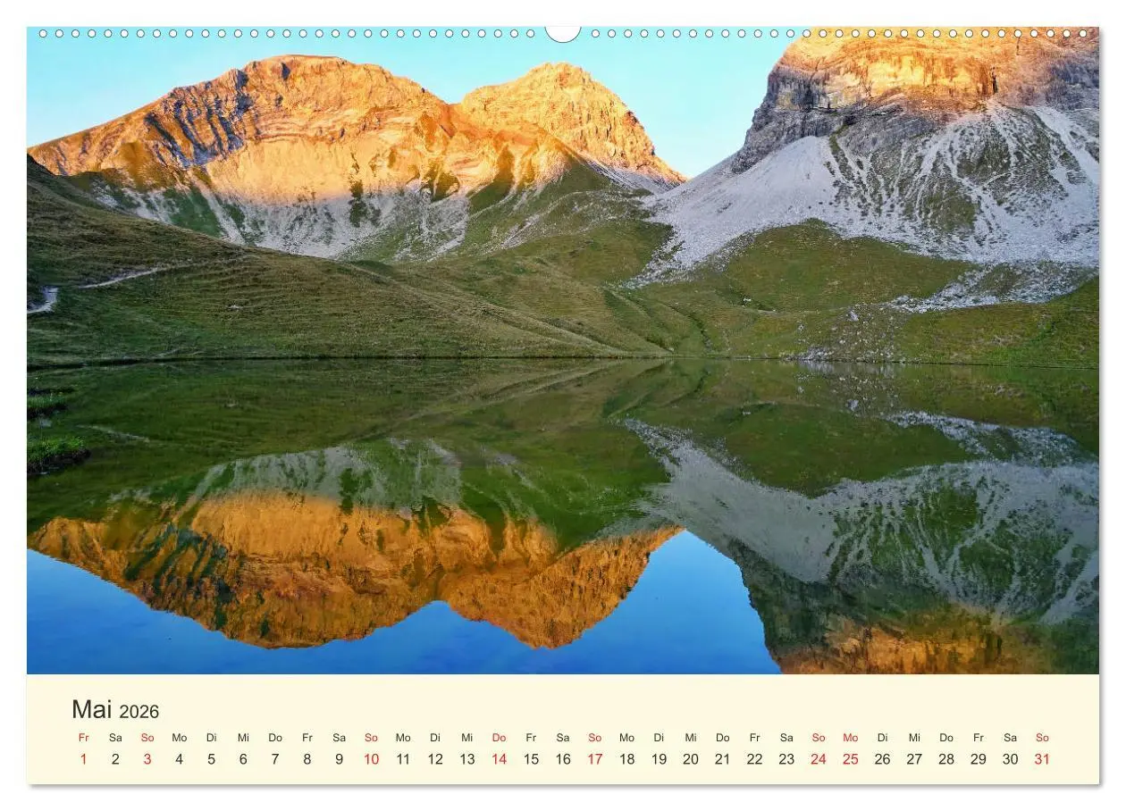 Bild: 9783457764077 | Wanderglück im Allgäu (Wandkalender 2026 DIN A2 quer), CALVENDO...