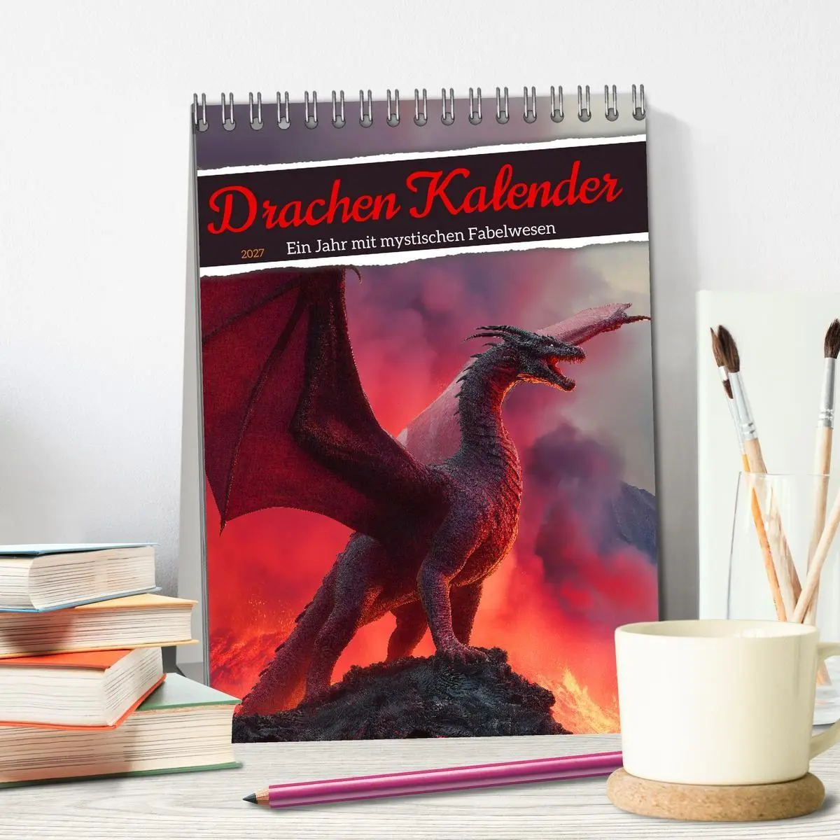 Bild: 9783516854077 | Drachen Kalender - ein Jahr mit mystischen Fabelwesen...