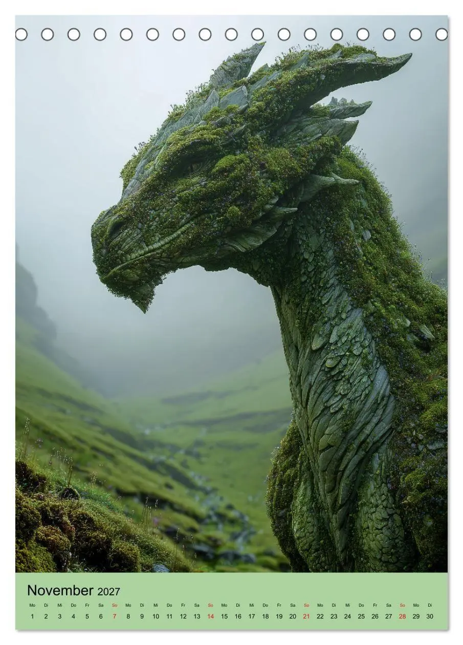 Bild: 9783516854077 | Drachen Kalender - ein Jahr mit mystischen Fabelwesen...