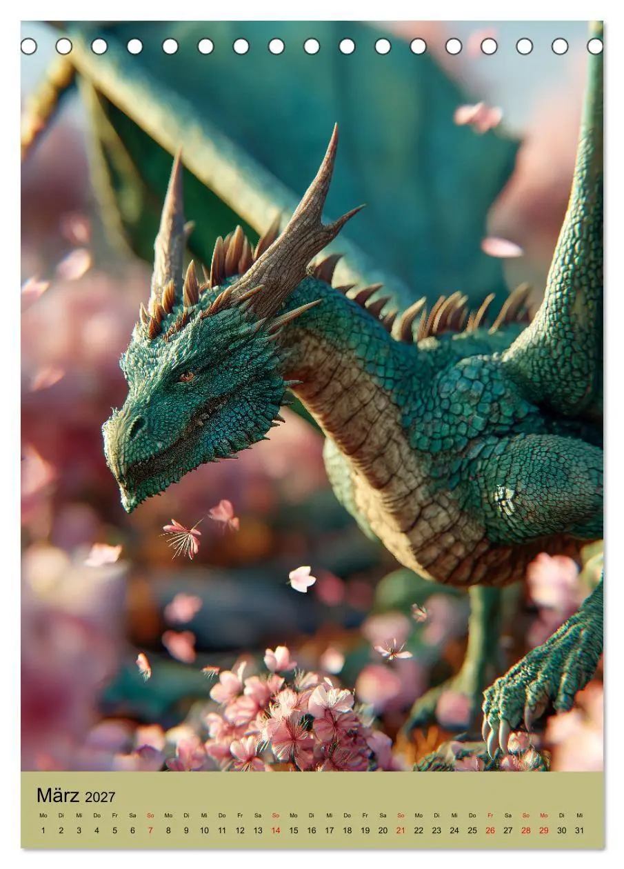Bild: 9783516854077 | Drachen Kalender - ein Jahr mit mystischen Fabelwesen...