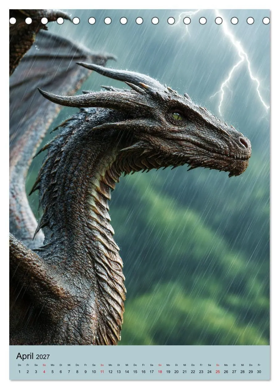 Bild: 9783516854077 | Drachen Kalender - ein Jahr mit mystischen Fabelwesen...