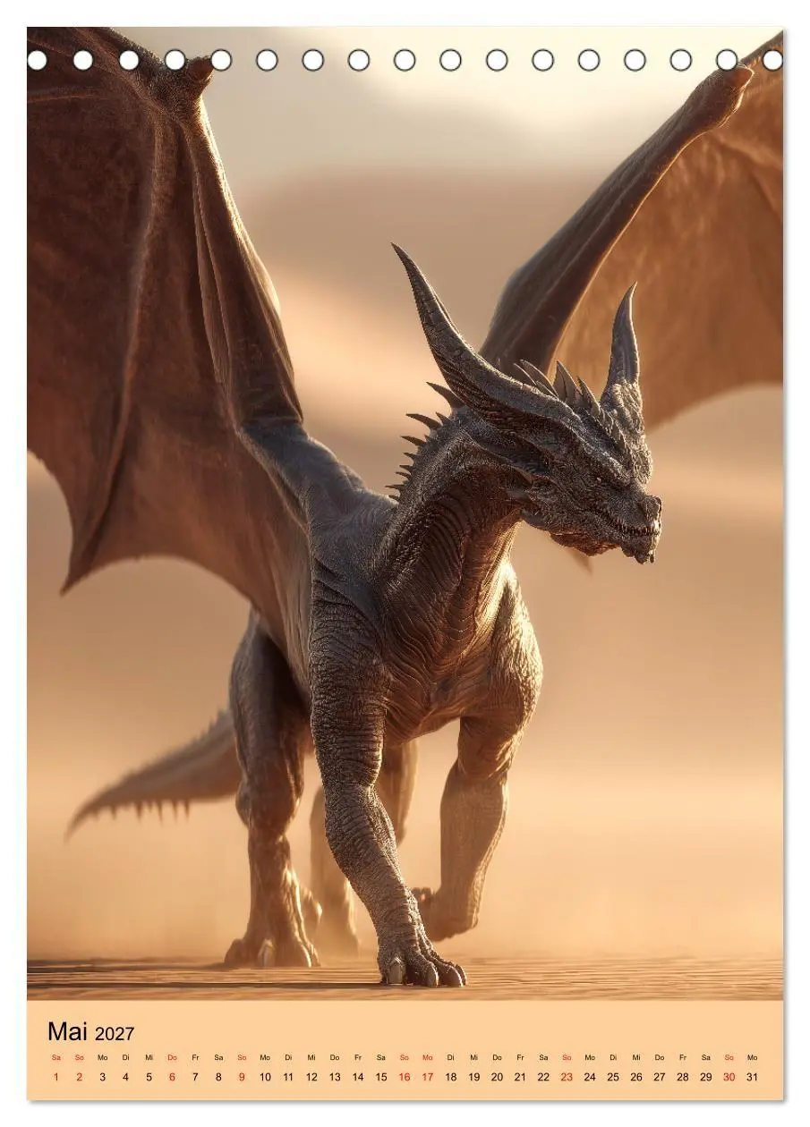 Bild: 9783516854077 | Drachen Kalender - ein Jahr mit mystischen Fabelwesen...