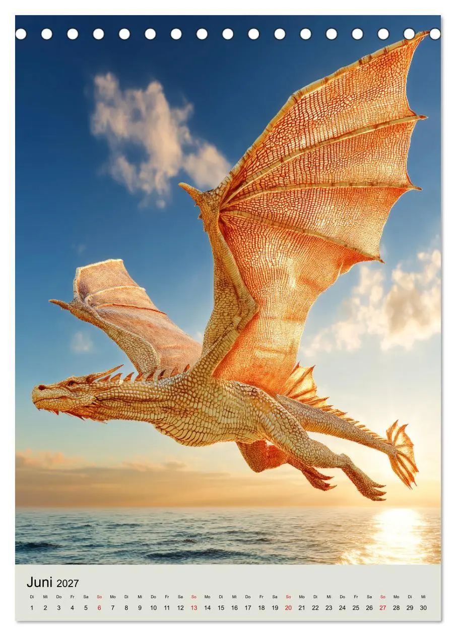 Bild: 9783516854077 | Drachen Kalender - ein Jahr mit mystischen Fabelwesen...