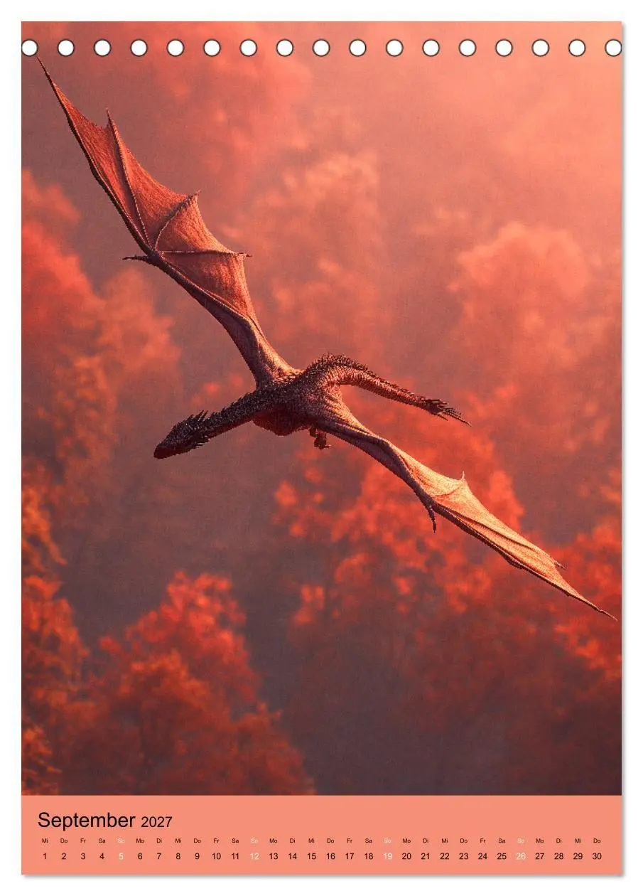 Bild: 9783516854077 | Drachen Kalender - ein Jahr mit mystischen Fabelwesen...