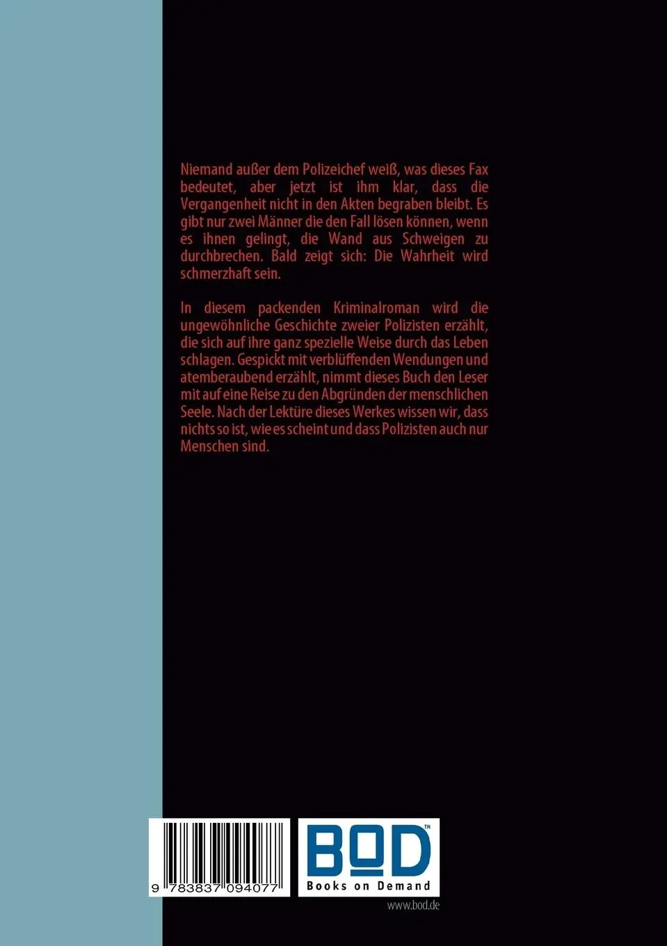 Rückseite: 9783837094077 | Die Leiche im Sumpf | Jürgen Rupprecht | Taschenbuch | 116 S. | 2009