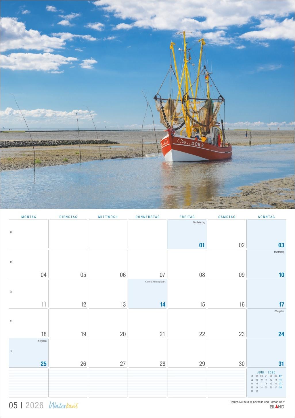 Bild: 9783964024077 | Waterkant Kalender 2026 | Eiland | Kalender | 13 S. | Deutsch | 2026
