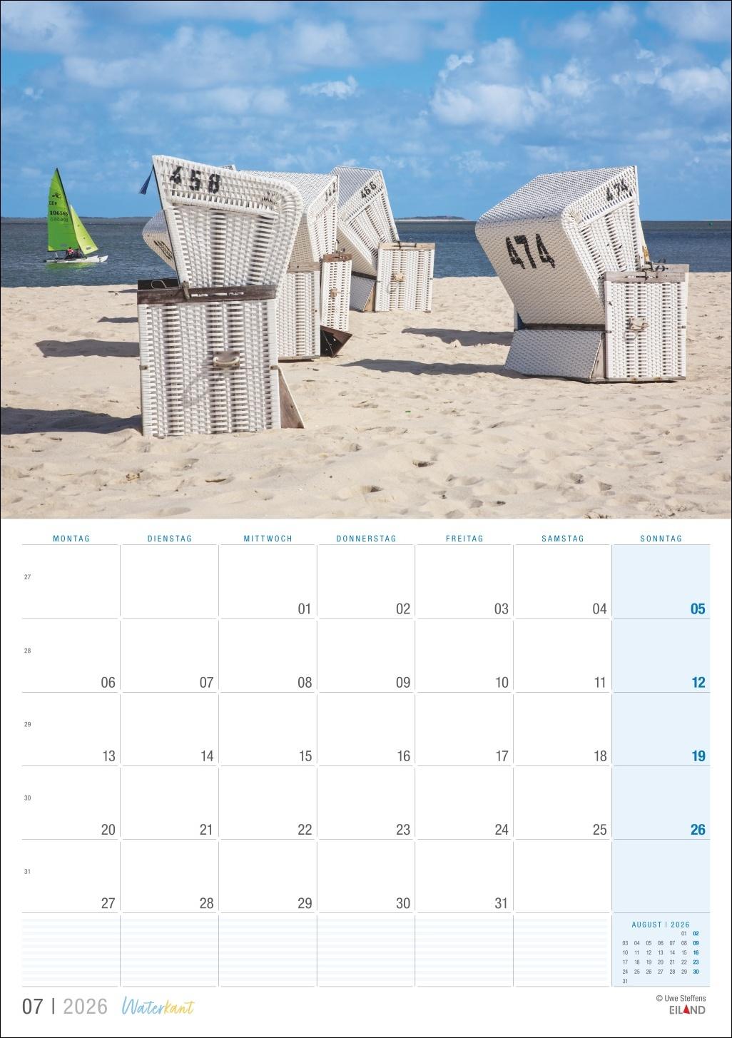 Bild: 9783964024077 | Waterkant Kalender 2026 | Eiland | Kalender | 13 S. | Deutsch | 2026