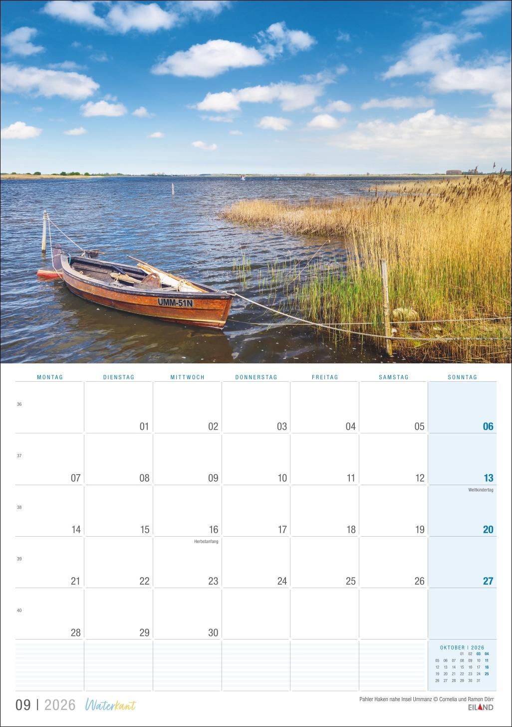 Bild: 9783964024077 | Waterkant Kalender 2026 | Eiland | Kalender | 13 S. | Deutsch | 2026