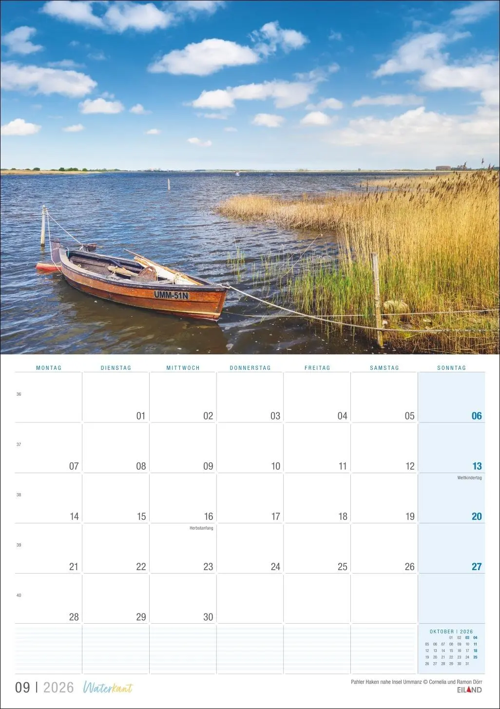 Bild: 9783964024077 | Waterkant Kalender 2026 | Eiland | Kalender | 13 S. | Deutsch | 2026