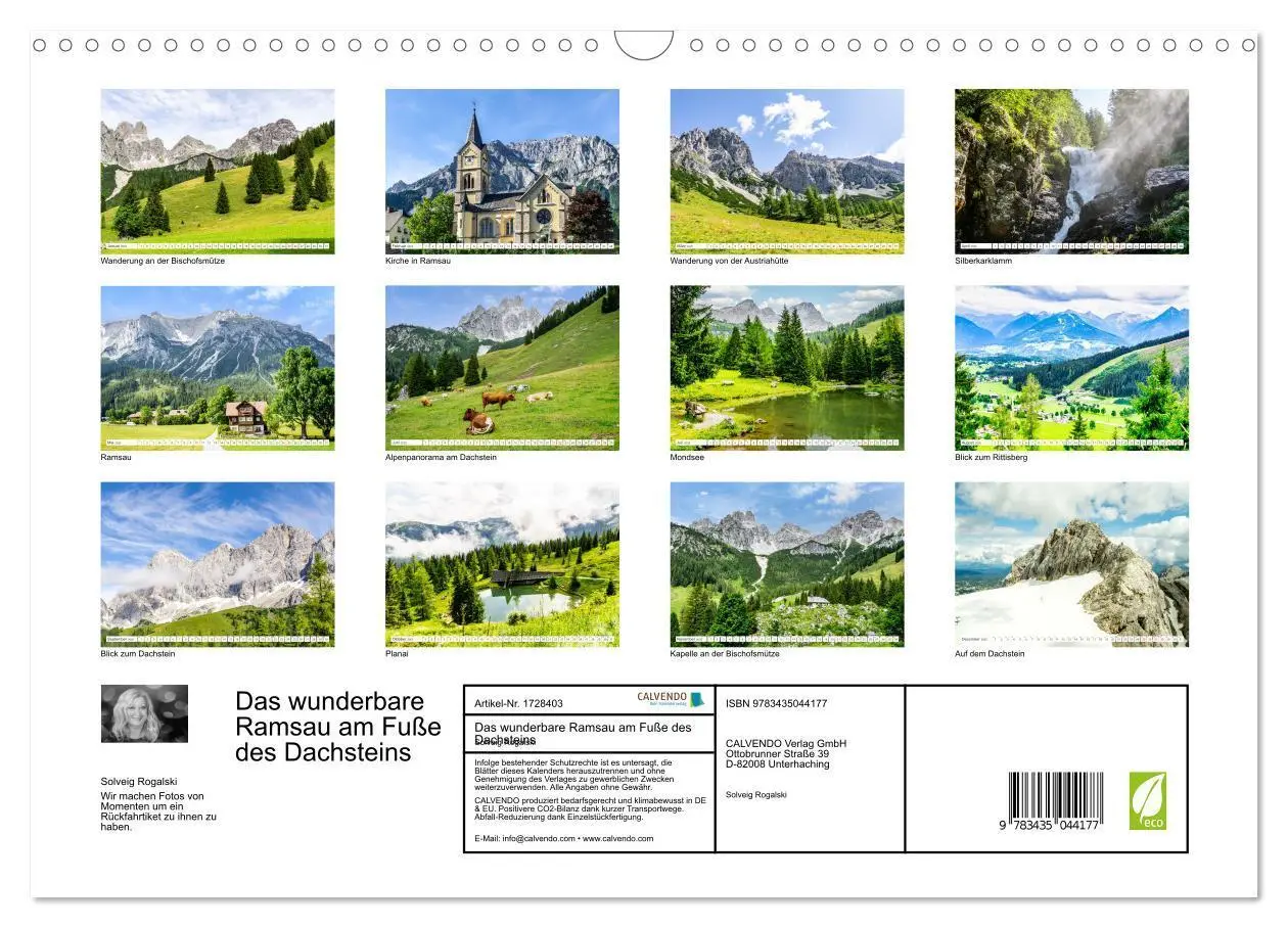 Bild: 9783435044177 | Das wunderbare Ramsau am Fuße des Dachsteins (Wandkalender 2025 DIN...