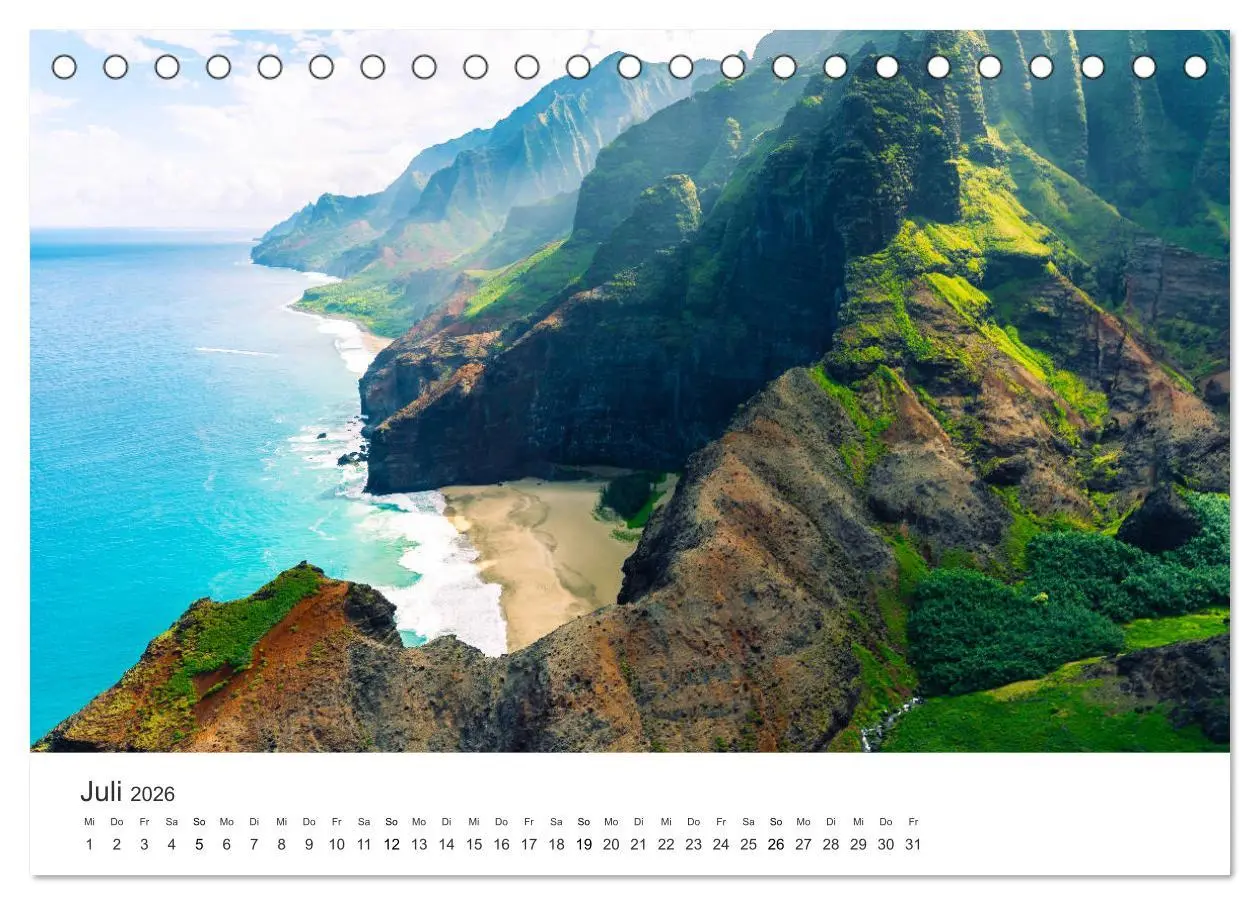 Bild: 9783457684177 | Himmlisches Hawaii (Tischkalender 2026 DIN A5 quer), CALVENDO...