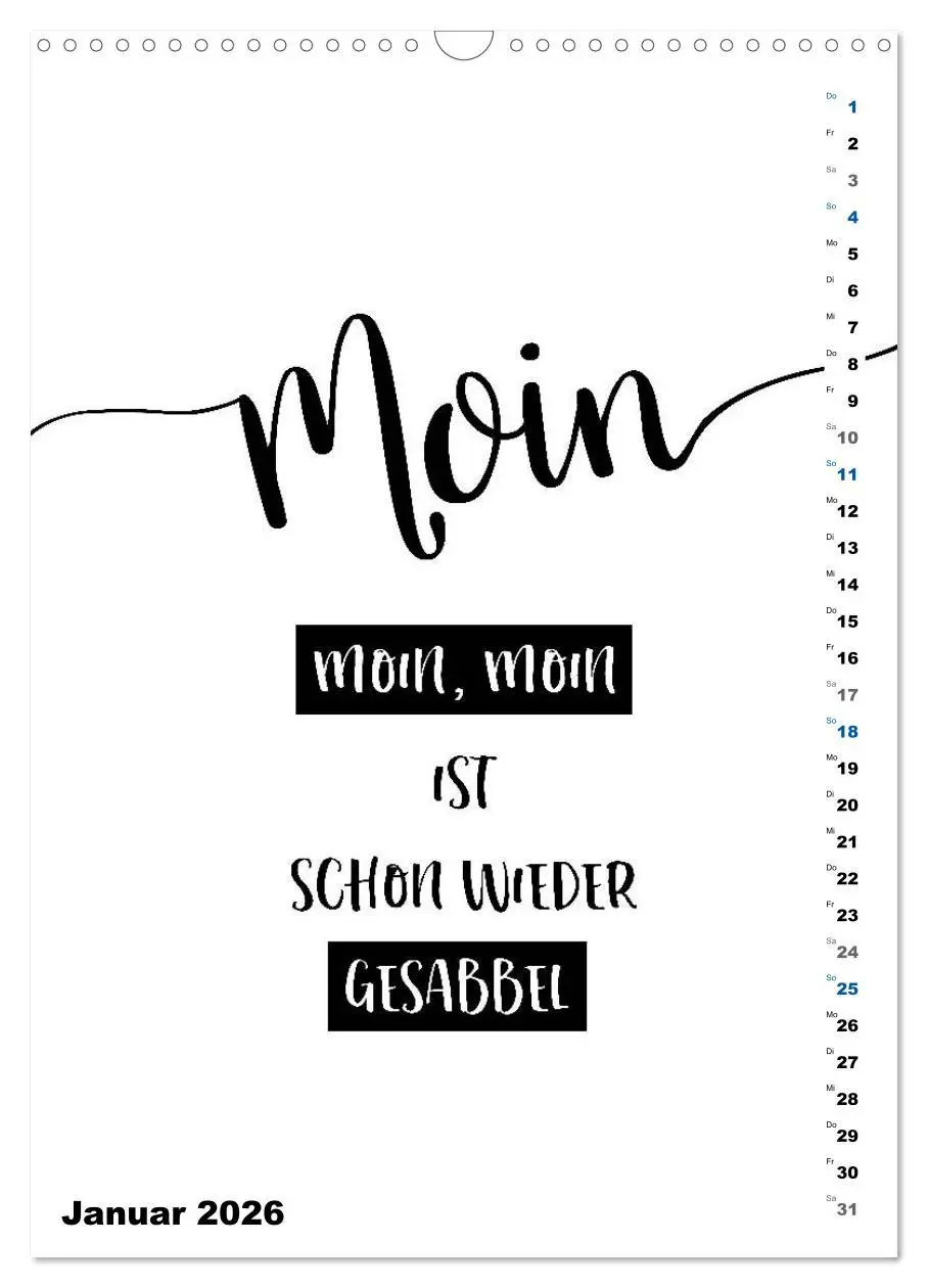 Bild: 9783516394177 | PLATT Typische Sprüche (Wandkalender 2026 DIN A3 hoch), CALVENDO...