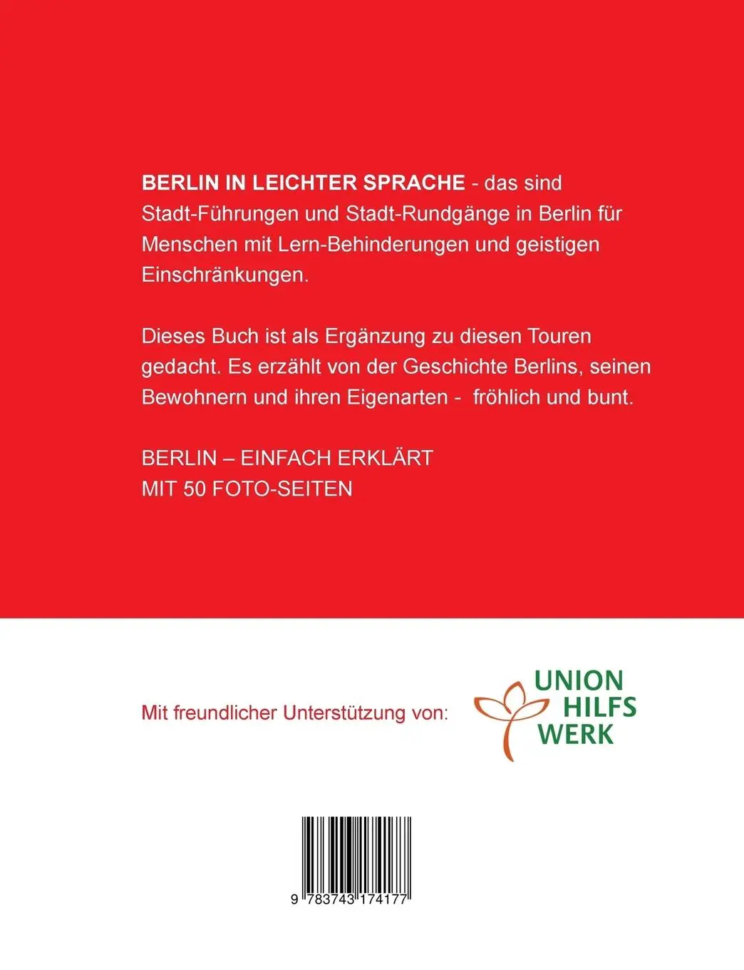 Rückseite: 9783743174177 | Berlin in leichter Sprache | Das Buch zur Stadt-Führung | Taschenbuch