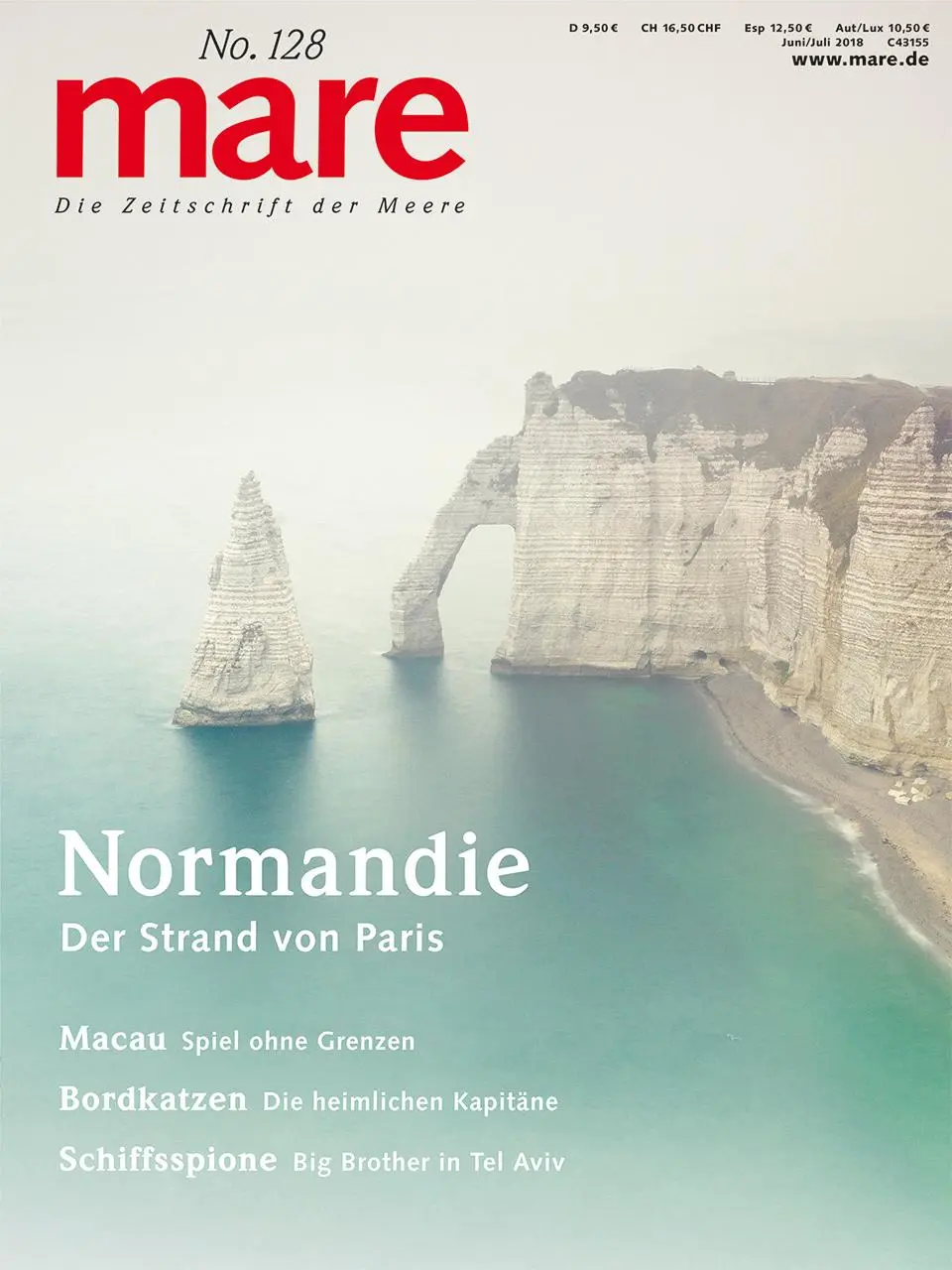 Cover: 9783866484177 | mare - Die Zeitschrift der Meere / No. 128 / Normandie | Gelpke | Buch
