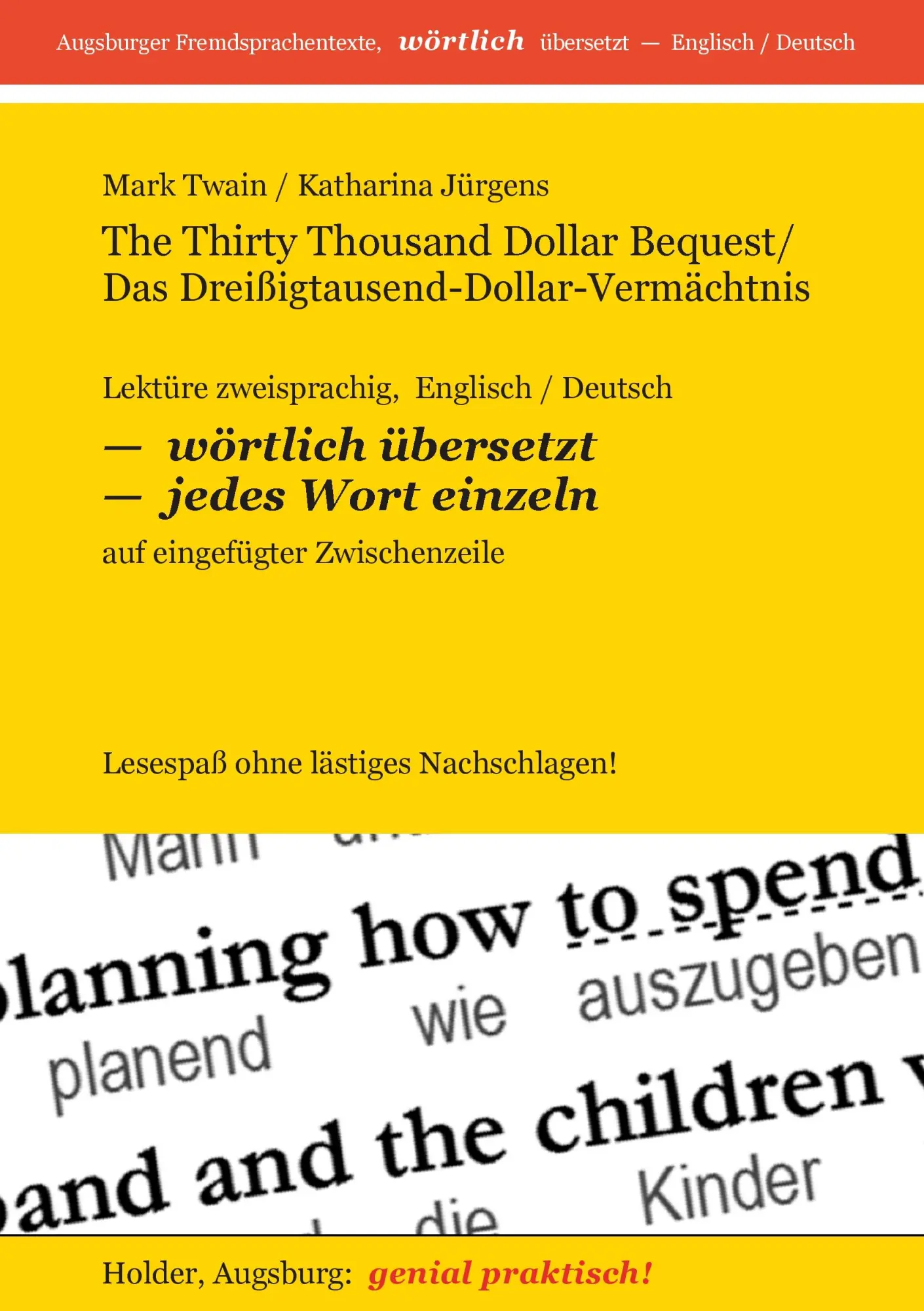 Cover: 9783943394177 | The Thirty Thousand Dollar Bequest / Das...