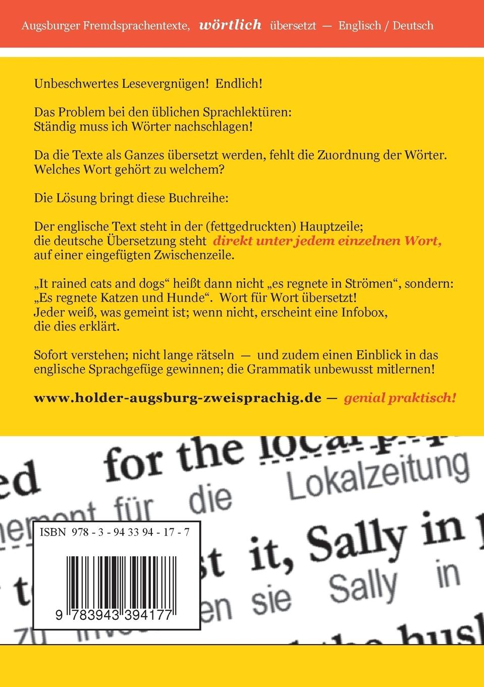 Rückseite: 9783943394177 | The Thirty Thousand Dollar Bequest / Das...