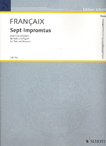 Cover: 9790001094177 | Improvvisi (7) Fl E Fag | Jean Francaix | Buch | Schott Music