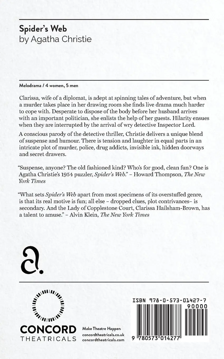 Rückseite: 9780573014277 | Oubliette | A Play | Agatha Christie | Taschenbuch | Englisch | 2011