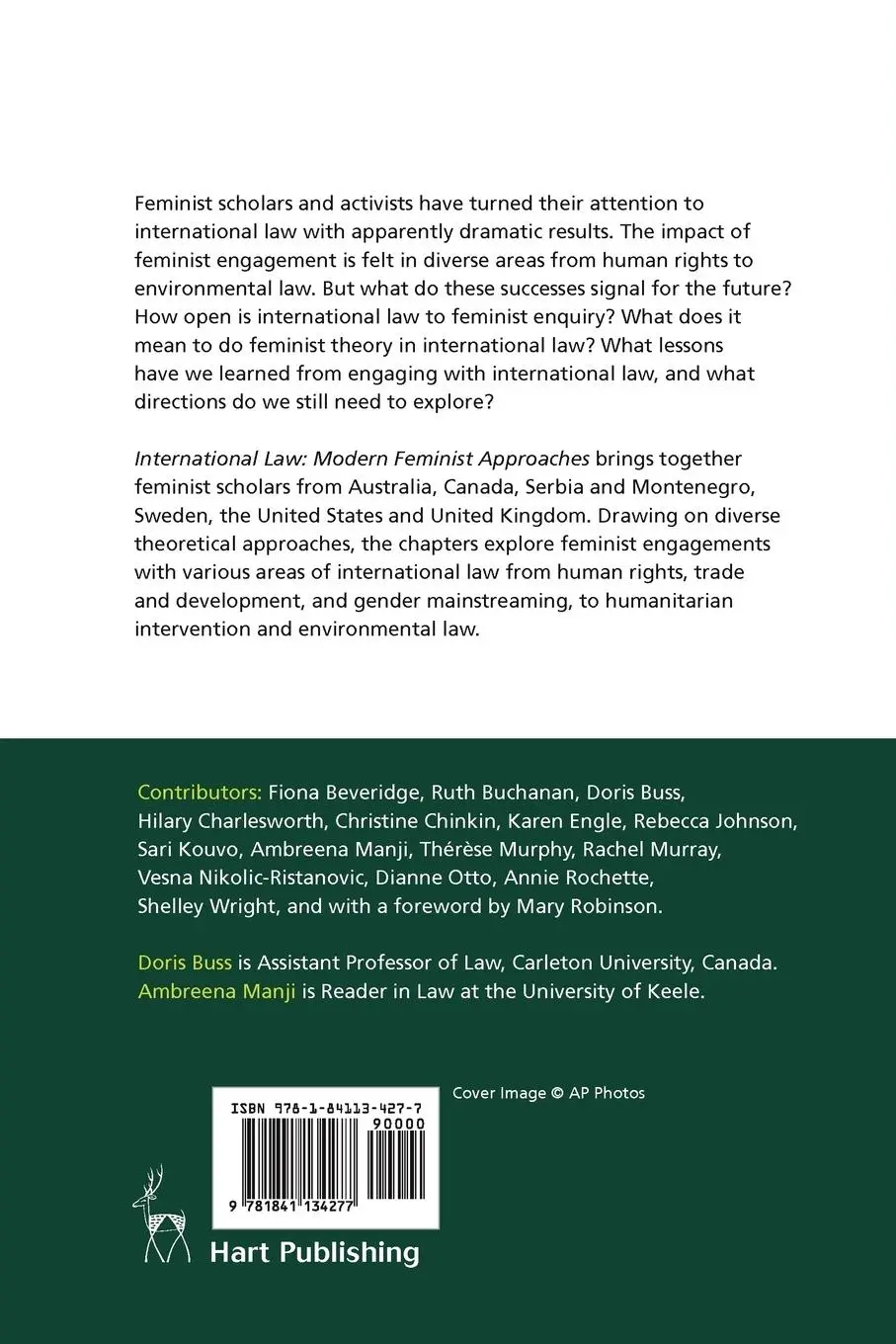 Rückseite: 9781841134277 | International Law | Doris Buss (u. a.) | Taschenbuch | Englisch | 2005