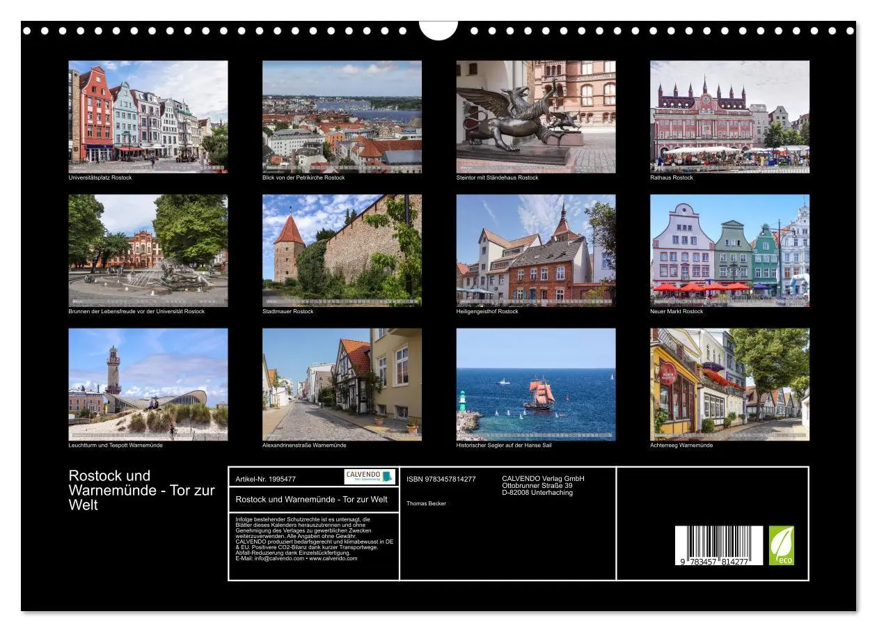 Bild: 9783457814277 | Rostock und Warnemünde - Tor zur Welt (Wandkalender 2026 DIN A3...