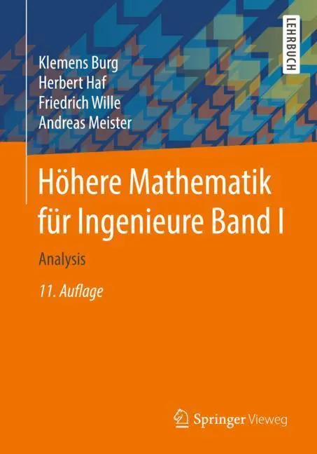 Cover: 9783658194277 | Höhere Mathematik für Ingenieure Band I | Analysis | Burg (u. a.)