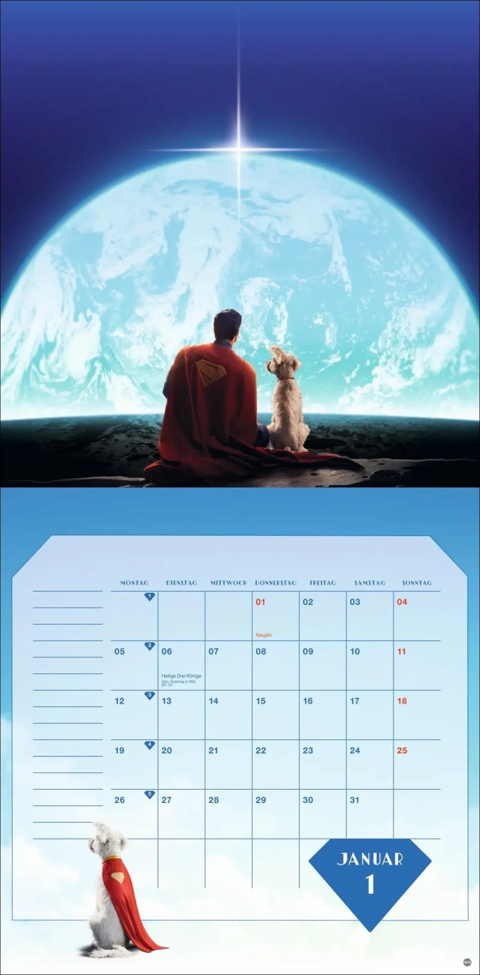 Bild: 9783756414277 | Superman Broschurkalender 2026 | Kalender | 28 S. | Deutsch | 2026