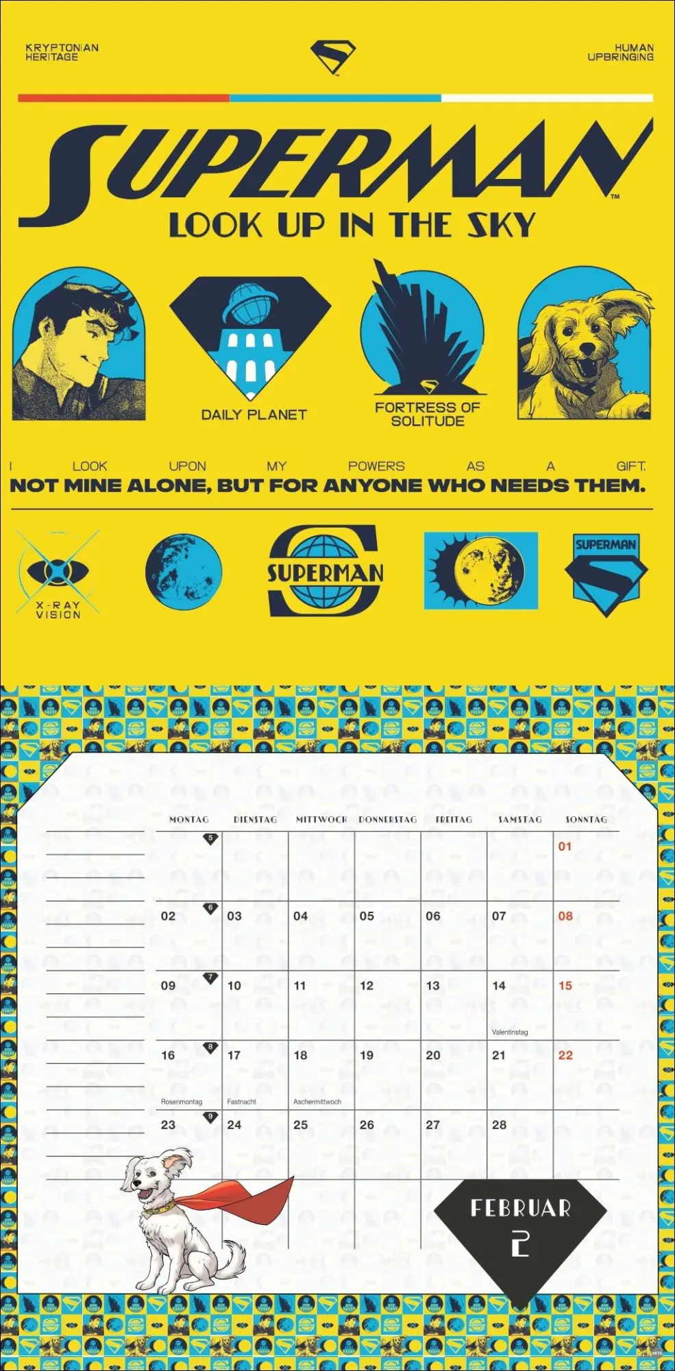 Bild: 9783756414277 | Superman Broschurkalender 2026 | Kalender | 28 S. | Deutsch | 2026