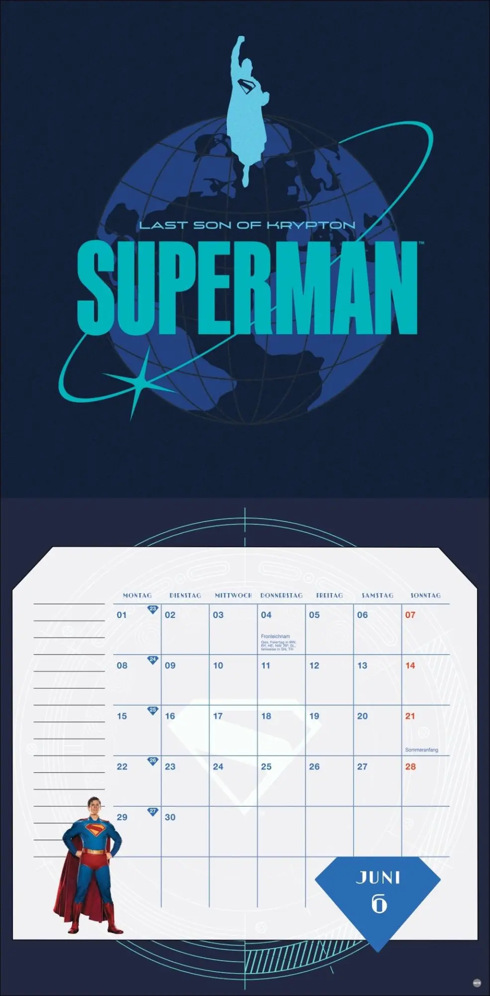 Bild: 9783756414277 | Superman Broschurkalender 2026 | Kalender | 28 S. | Deutsch | 2026
