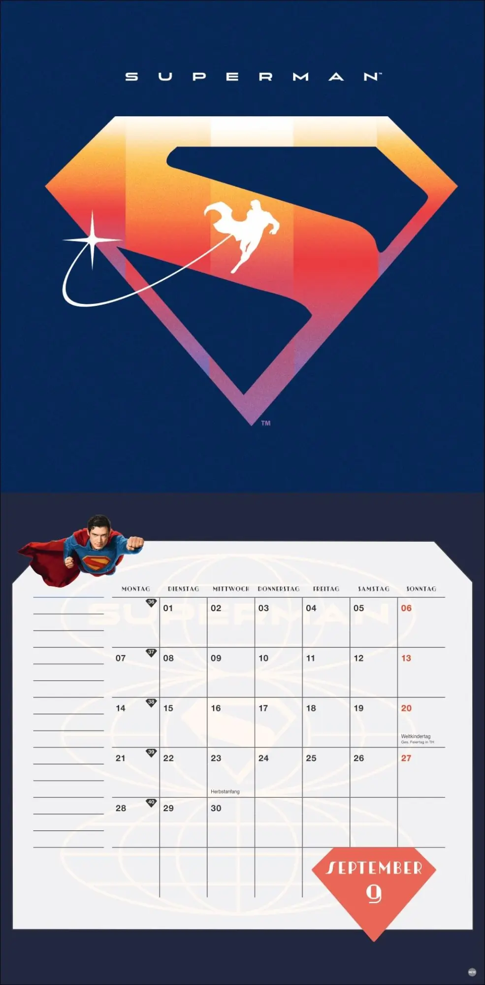 Bild: 9783756414277 | Superman Broschurkalender 2026 | Kalender | 28 S. | Deutsch | 2026