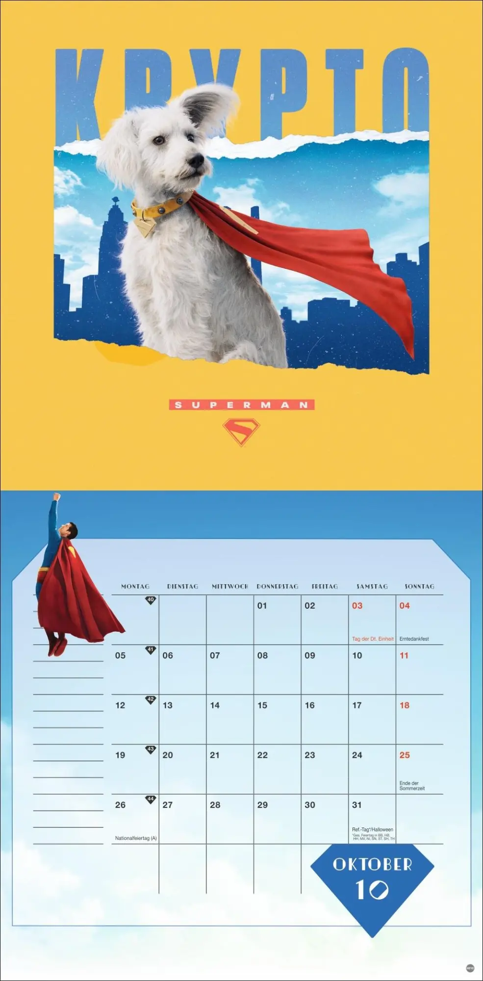 Bild: 9783756414277 | Superman Broschurkalender 2026 | Kalender | 28 S. | Deutsch | 2026