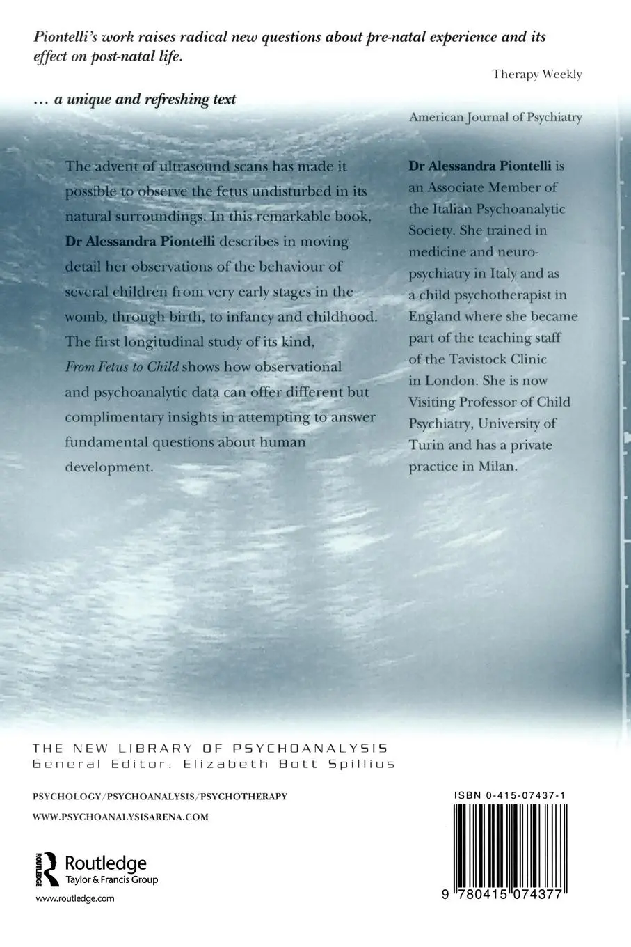 Rückseite: 9780415074377 | From Fetus to Child | An Observational and Psychoanalytic Study | Buch