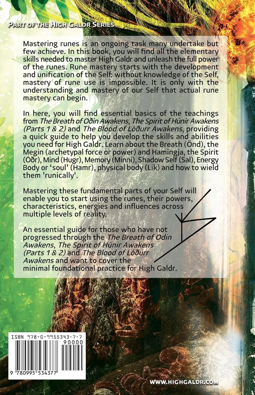 Rückseite: 9780995534377 | Roadmap to High Galdr Rune Work | A Consolidated Study Guide | Buch