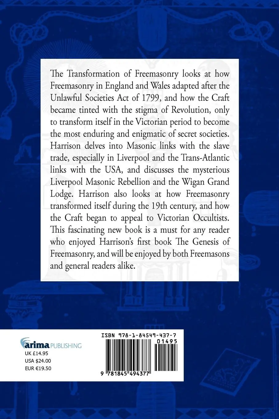 Rückseite: 9781845494377 | The Transformation of Freemasonry | David Harrison | Taschenbuch