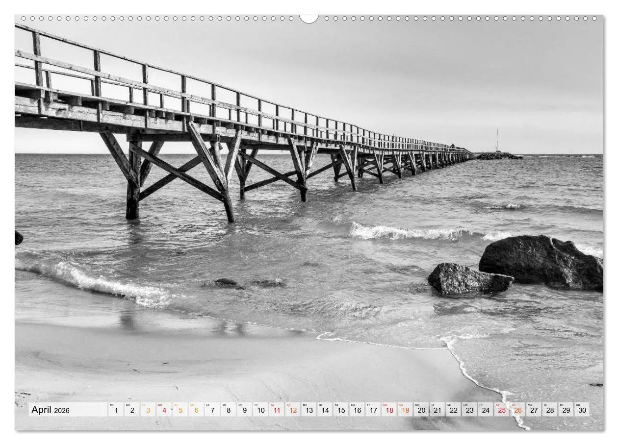 Bild: 9783457734377 | Bornholm black &amp; white (hochwertiger Premium Wandkalender 2026 DIN...
