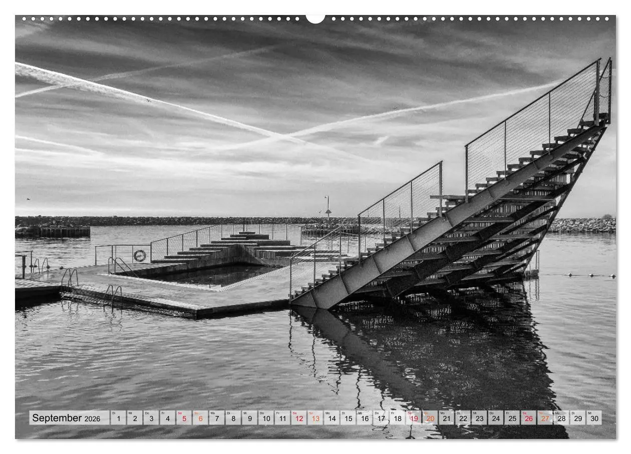 Bild: 9783457734377 | Bornholm black &amp; white (hochwertiger Premium Wandkalender 2026 DIN...