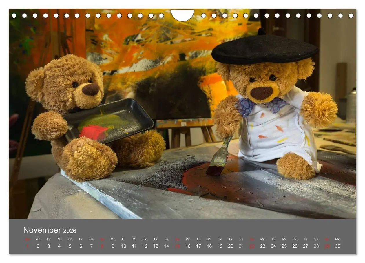 Bild: 9783457974377 | Travelling Teddy 2026 (Wandkalender 2026 DIN A4 quer), CALVENDO...