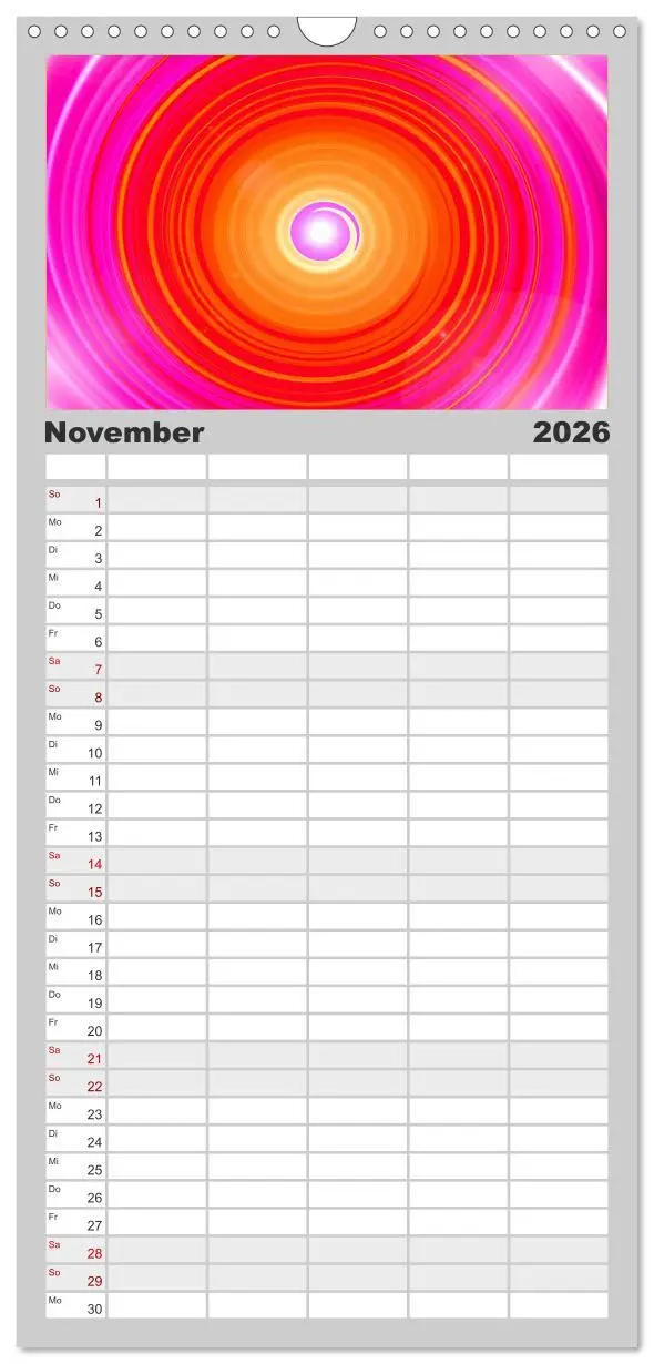 Bild: 9783516514377 | Familienplaner 2026 - Energie-Spiralen mit 5 Spalten (Wandkalender,...