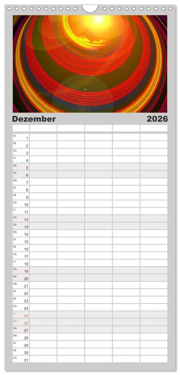 Bild: 9783516514377 | Familienplaner 2026 - Energie-Spiralen mit 5 Spalten (Wandkalender,...